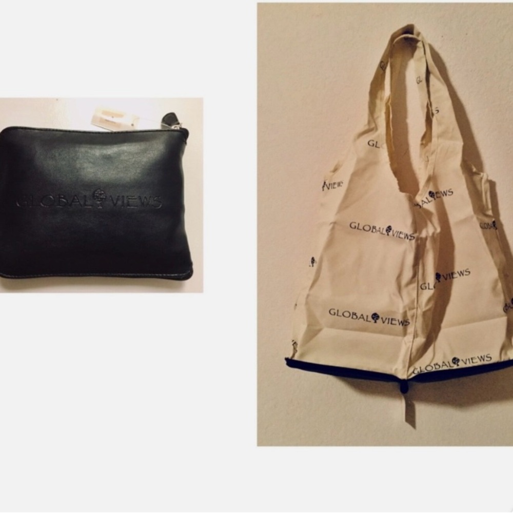 Global Views Sleek Black Toiletry Bag